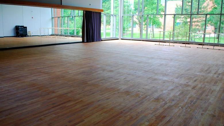 Dance studio in the Misciagna Family Center for Performing Arts at Penn State 阿尔图纳