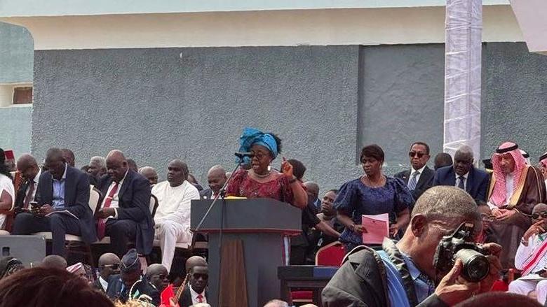 Patricia Jabbeh Wesley at the Liberian president's inauguration